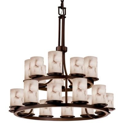LumenAria Dakota 2-Tier Chandelier by Justice Design Group - Starlight Lighting USA and Canada